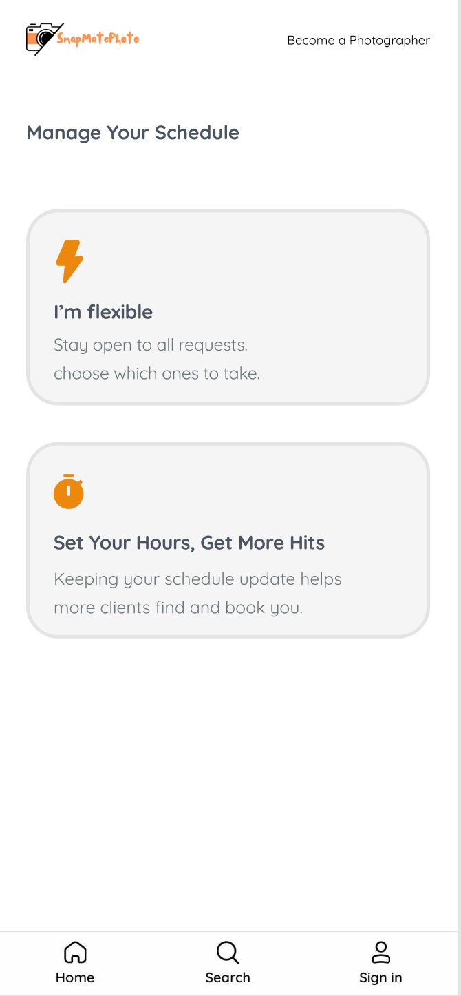 Manage Your Schedule: choose I'm flexible or Set Your Hours