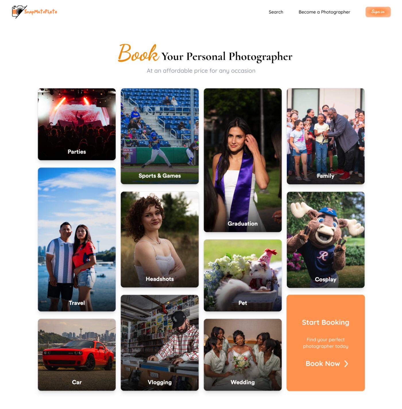 v2 Book Your Personal Photographer grid